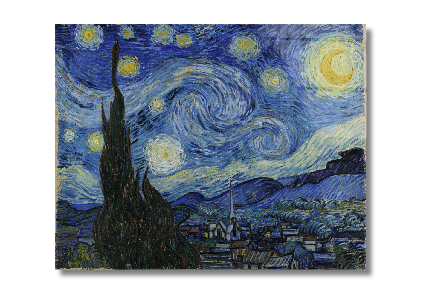 Van Gogh Starry Night - Glass Wall Art