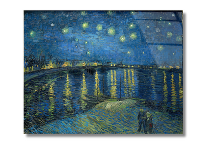 Van Gogh Starry Night Over the Rhone - Glass Wall Art