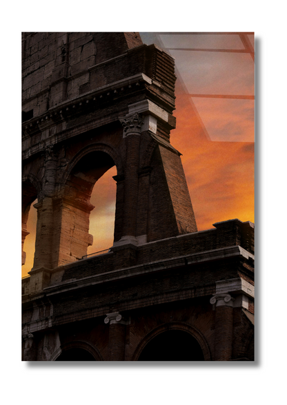 Rome Colosseum - Glass Wall Art