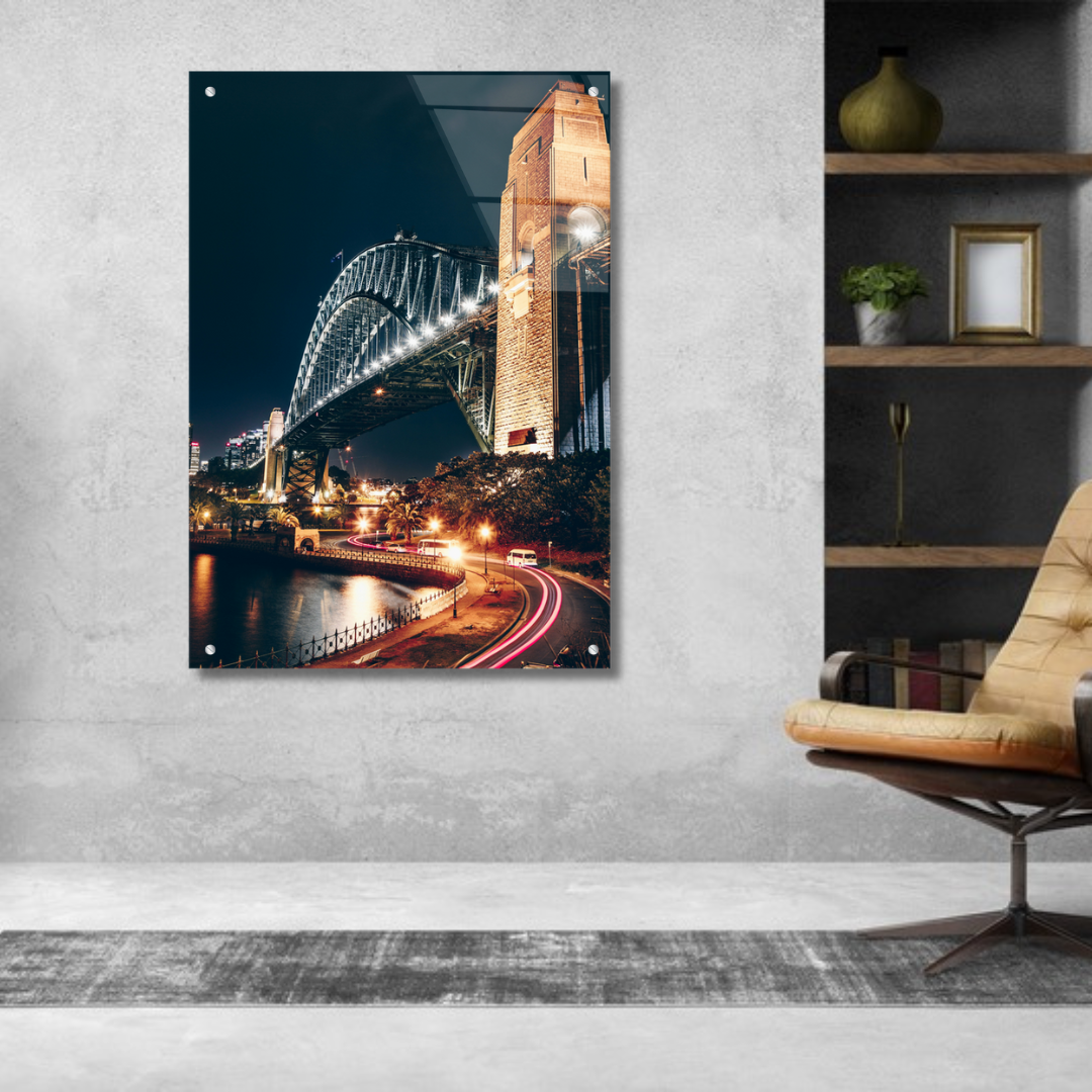 Sydney Harbour Bridge - Glass Wall Art