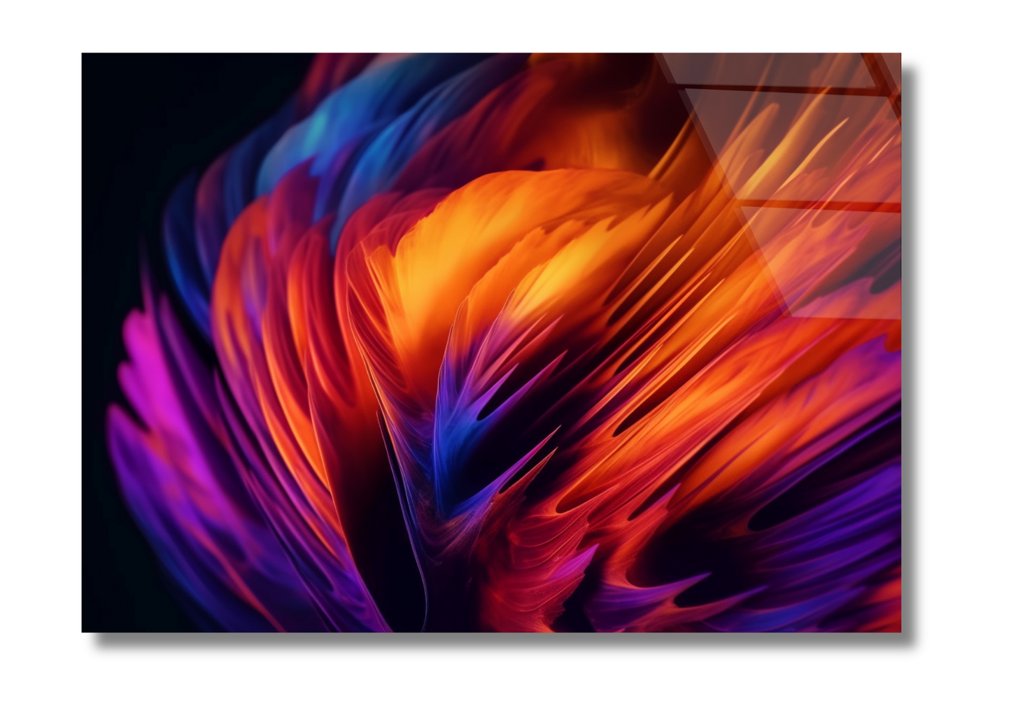 Color Burst - Glass Wall Art