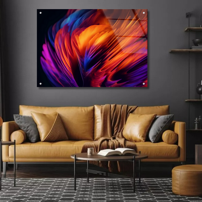 Color Burst - Glass Wall Art