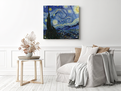 Van Gogh Starry Night - Glass Wall Art