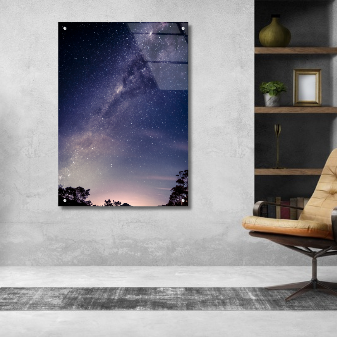 Starry Sky - Glass Wall Art