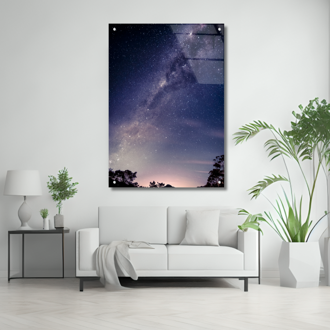 Starry Sky - Glass Wall Art